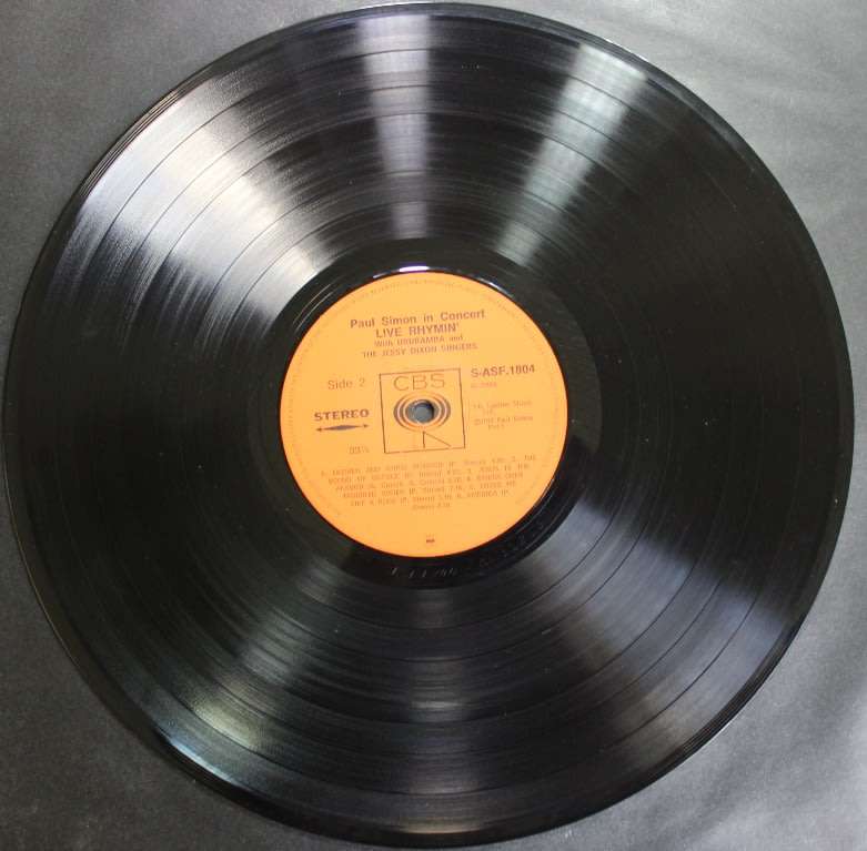 Paul Simon In Concert Live Rhymin Vinyl LP