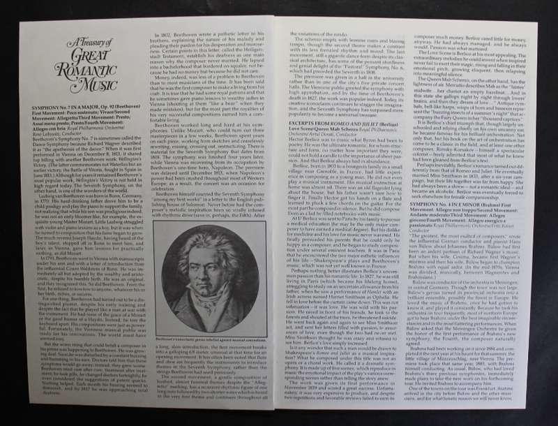 Readers Digest A Treasury of Great Romantic Music 8 x Vinyl LP Set