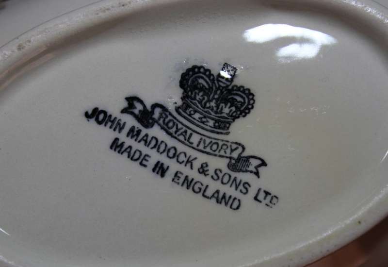 Gravy Boat and Saucer by John Maddock and Sons