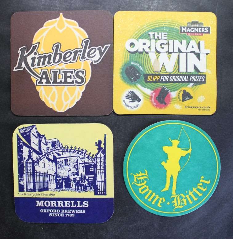 UK Bar Mats Pack of 25 by Pub Paraphernalia.