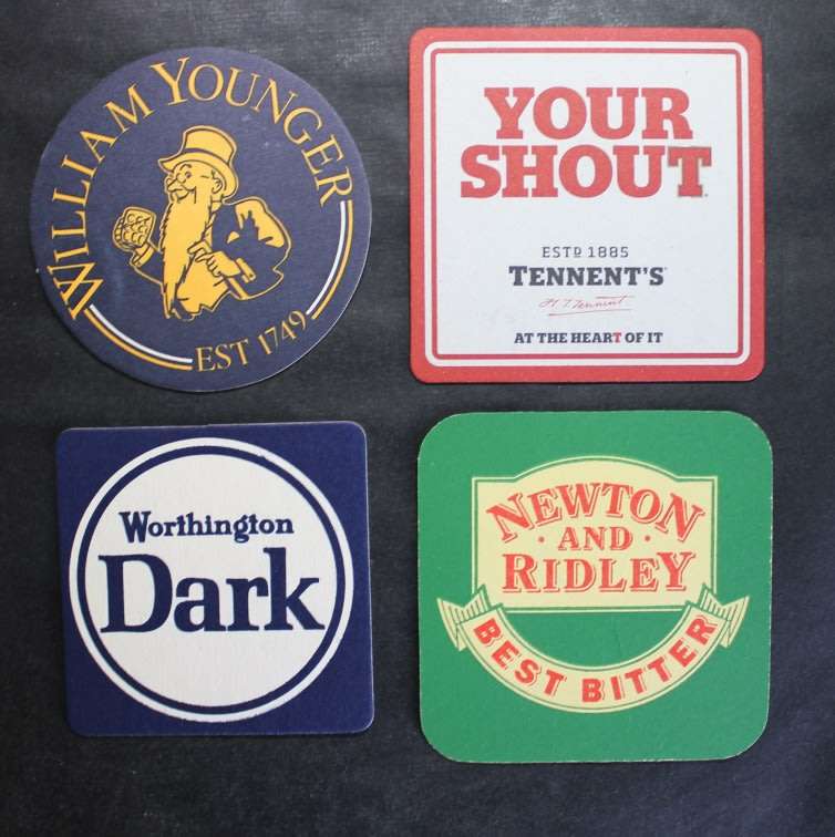 UK Bar Mats Pack of 25 by Pub Paraphernalia.