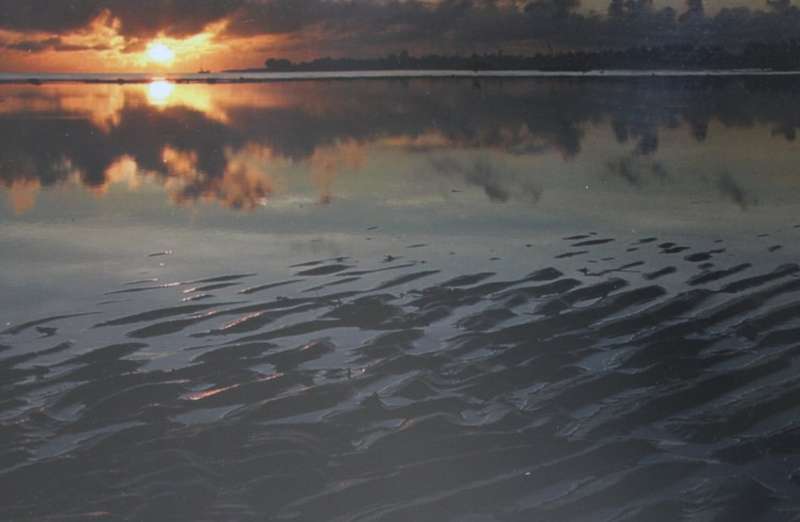 Sunset On the Lagoon East Africa, by Paul Farrell, Framed Original Photograph.