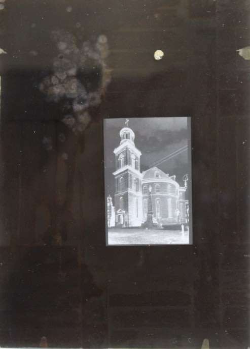 St Pauls Church Frankfurt am Main on Glass Plate Negative