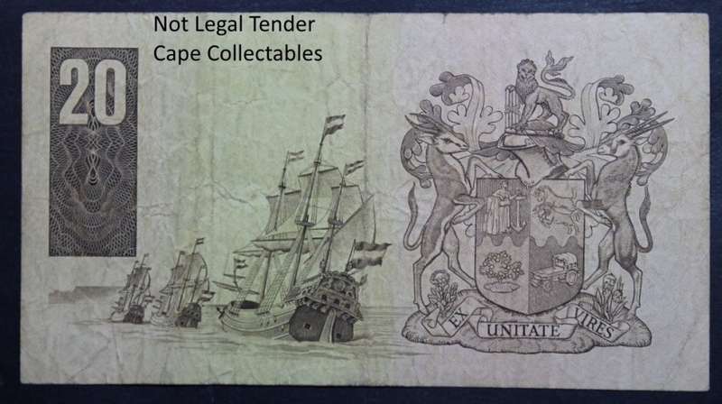 South Africa 20 Rand Bank Note 1990
