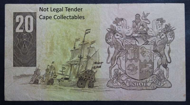 South Africa 20 Rand Bank Note 1990