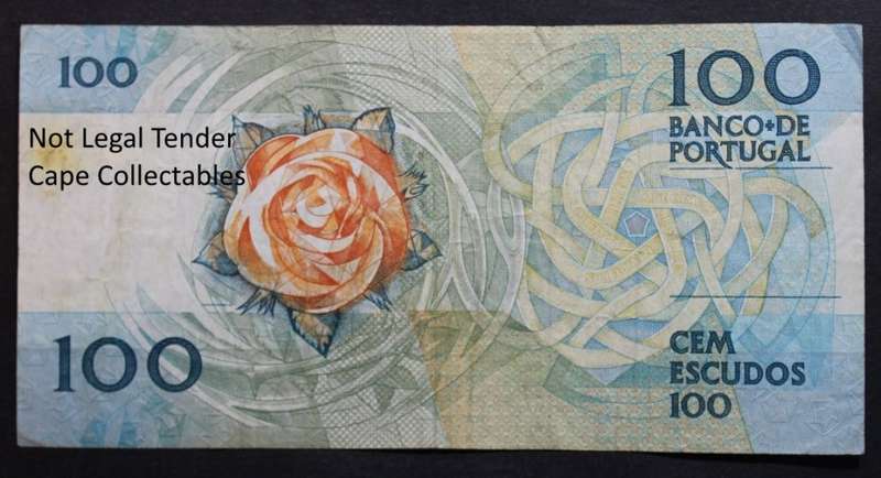 Portugal 100 Escudos Bank Note 1988