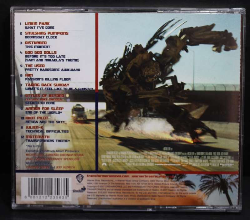 Transformers - The Soundtrack CD.