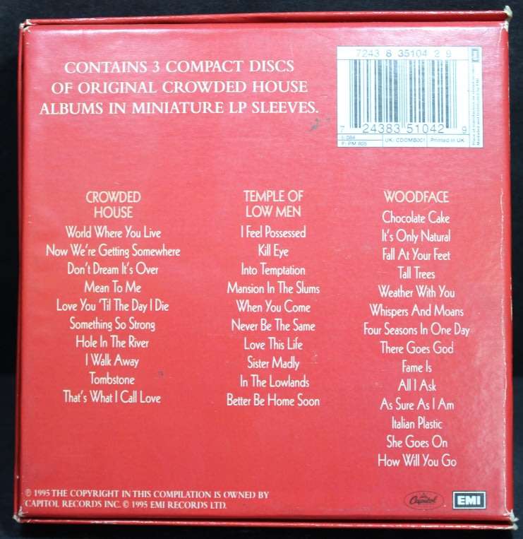 Crowded House  The Originals Box Set of 3 CD`s