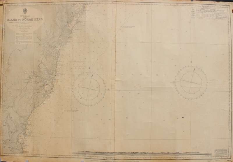 Kiamah to Norah Head Australia Hydrographic Chart 1957