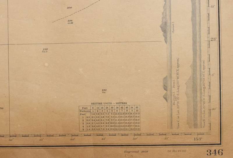 Keppel Isles to Percy Isles Australia Hydrographic Chart 1972.