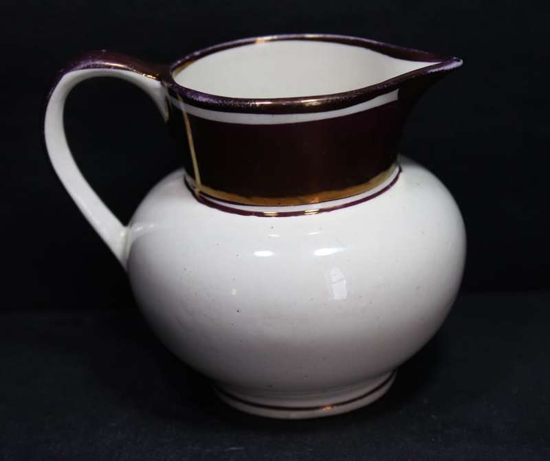 Vintage Grays Pottery 1950`s Miniature Copper Lustre Hunting Jug