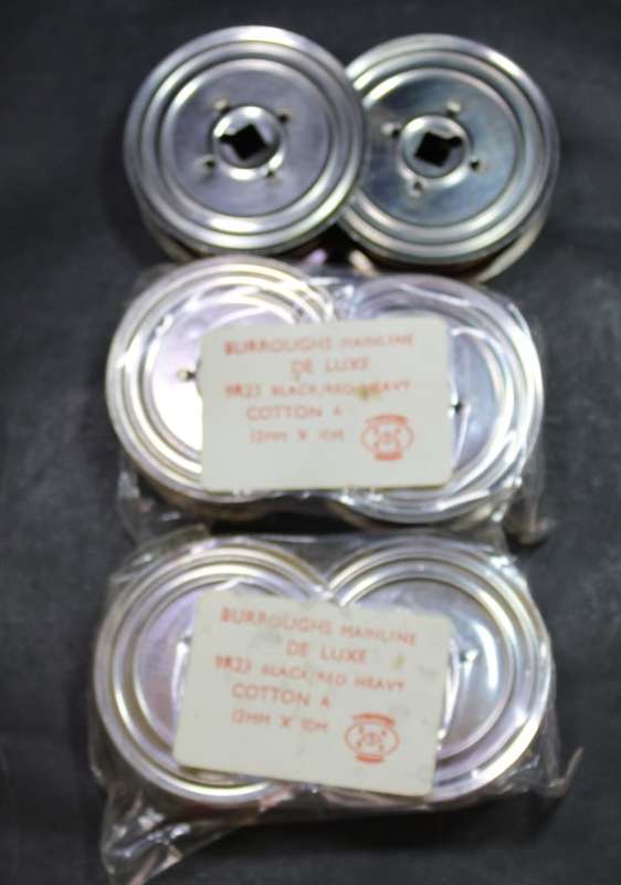 Burroughs Mainline Typewriter Ribbons Set Of 3.