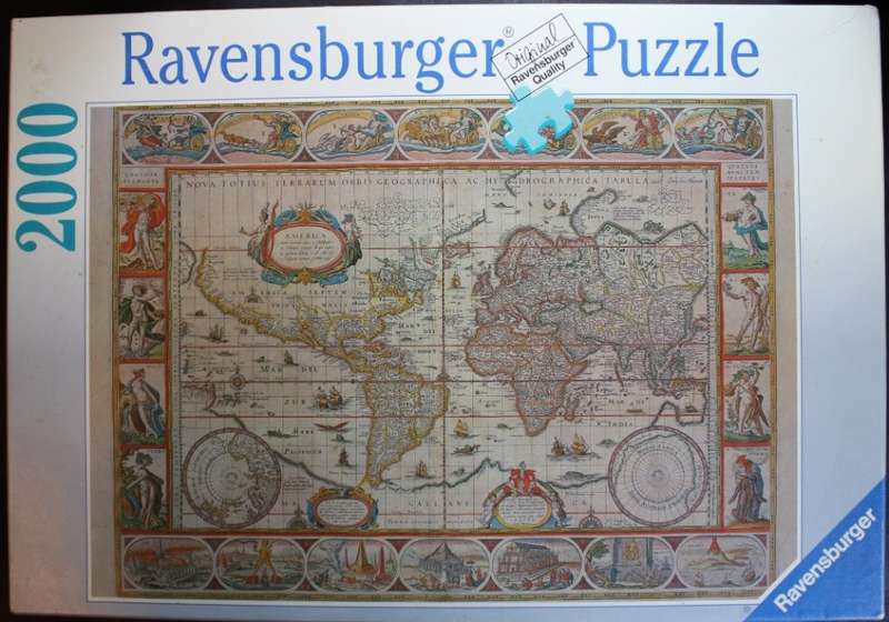 Ravensburger Puzzle No 166336 Antique World Map.
