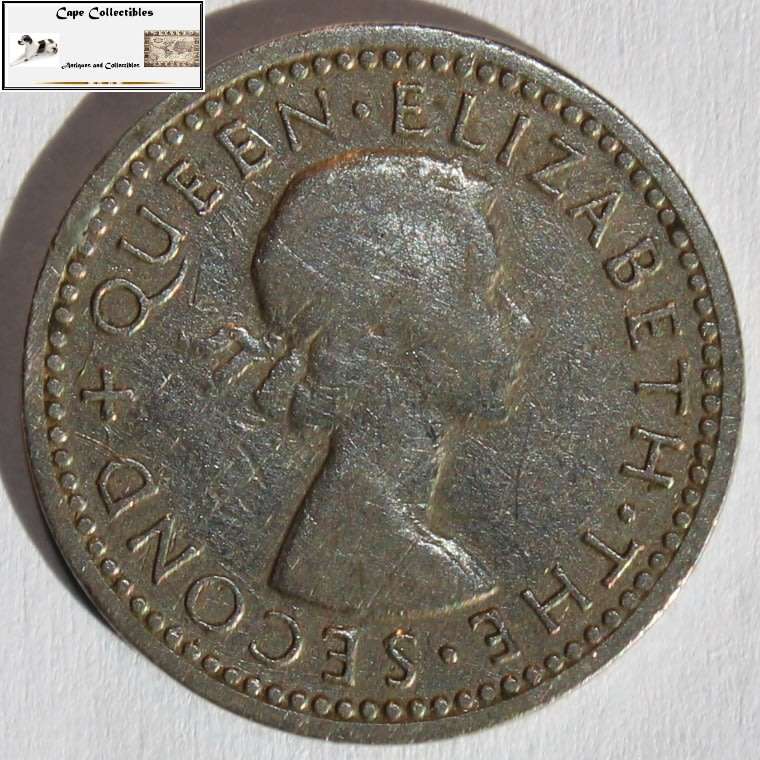Rhodesia and Nyasaland 1956 3 Pence Coin Circulated