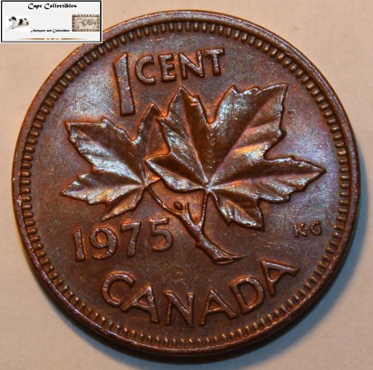 Canada 1975 1 Cent Coin Circulated