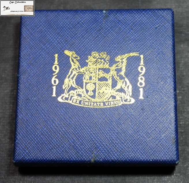South Africa Ex Unitate Vires 1961 - 1981 Commemorative Coin
