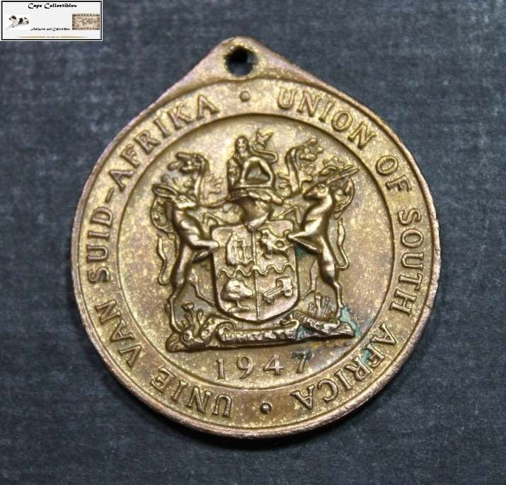 South Africa Royal Visit 1947 Medallion