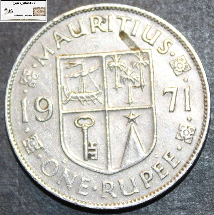 Mauritius 1971 1 Rupee Coin