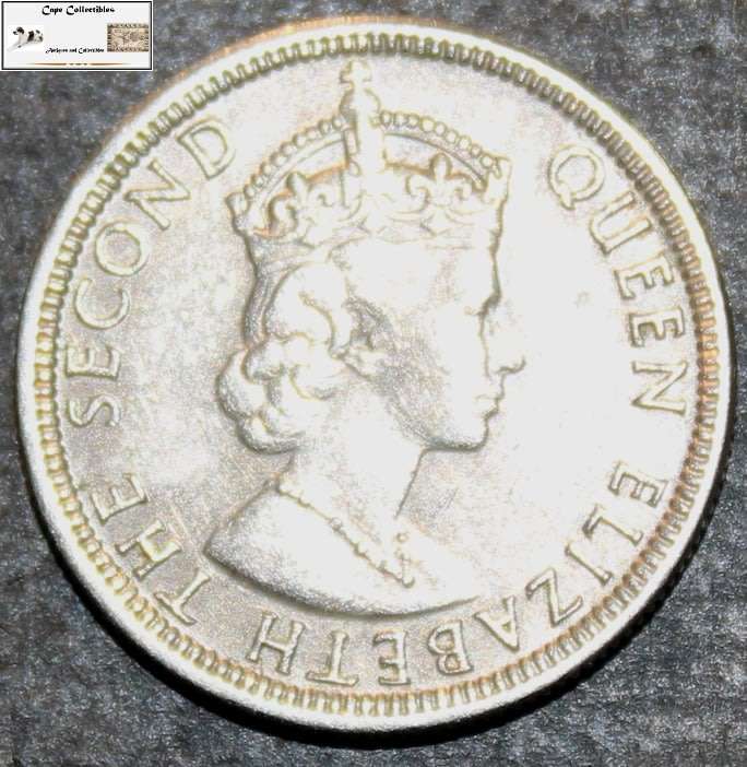 Mauritius 1975 1/4 Rupee Coin Circulated