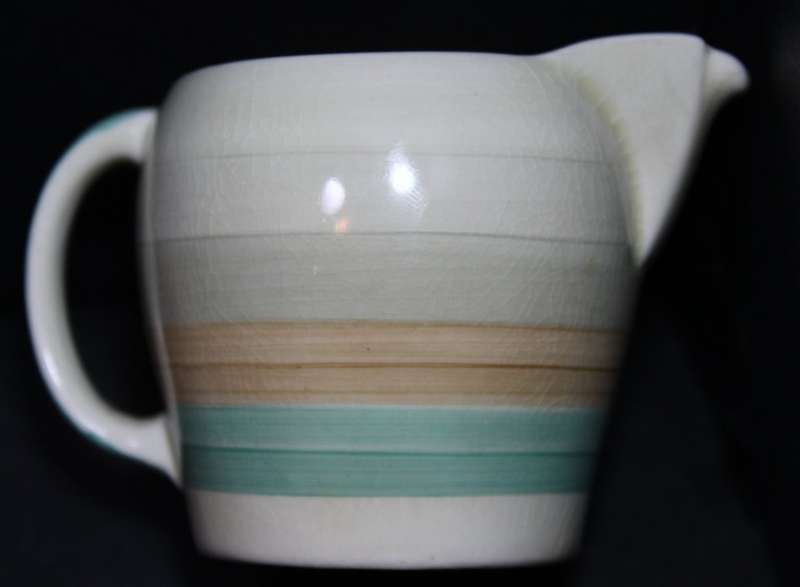 Susie Cooper 2 x Plates, Creamer and Teacup Wedding Ring Pattern