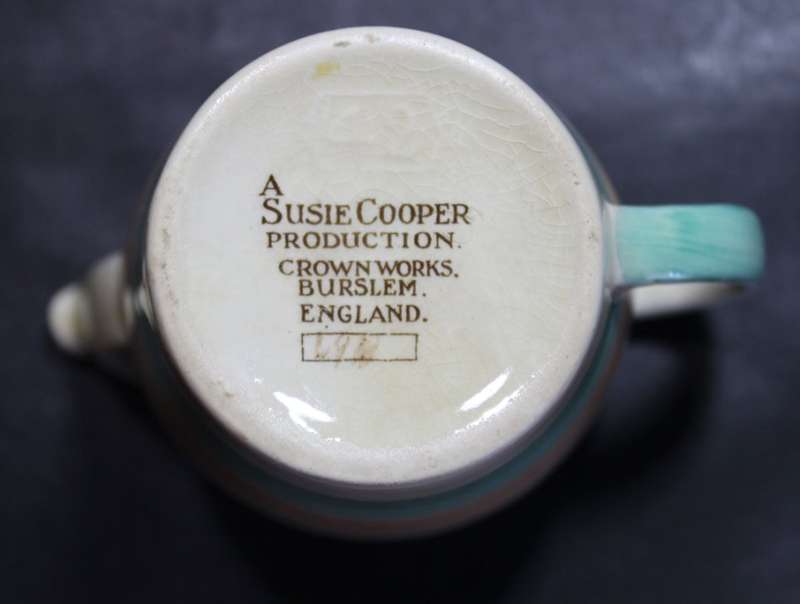 Susie Cooper 2 x Plates, Creamer and Teacup Wedding Ring Pattern