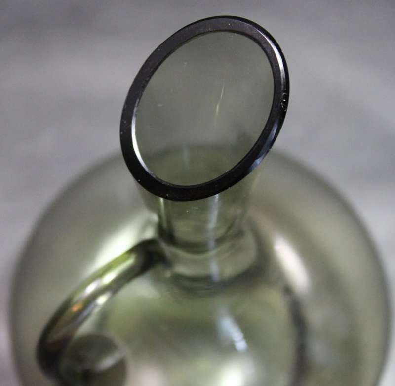 Elegant Flagon Style Glass Vase.