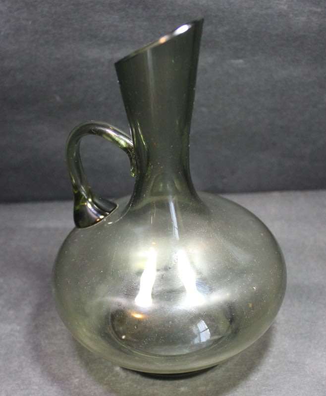 Elegant Flagon Style Glass Vase.