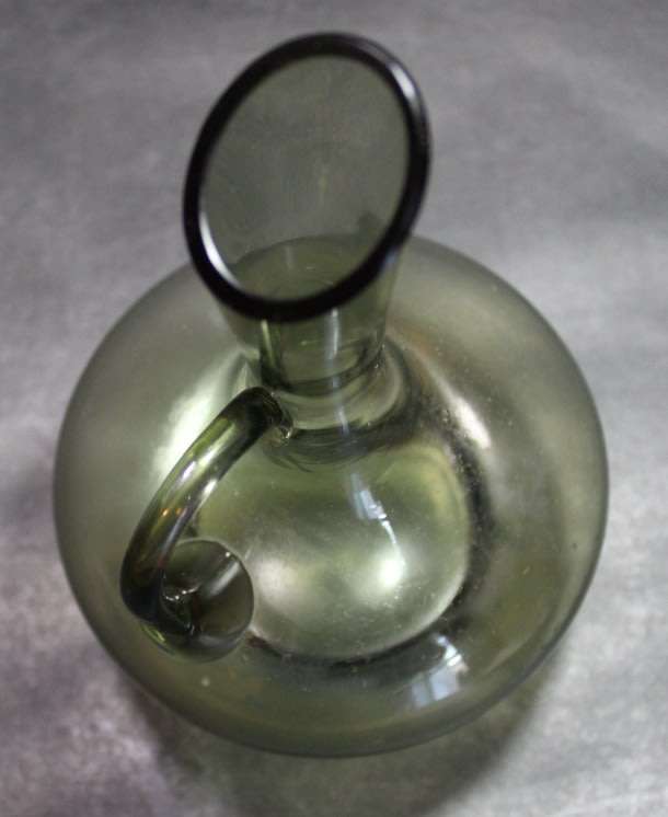 Elegant Flagon Style Glass Vase.