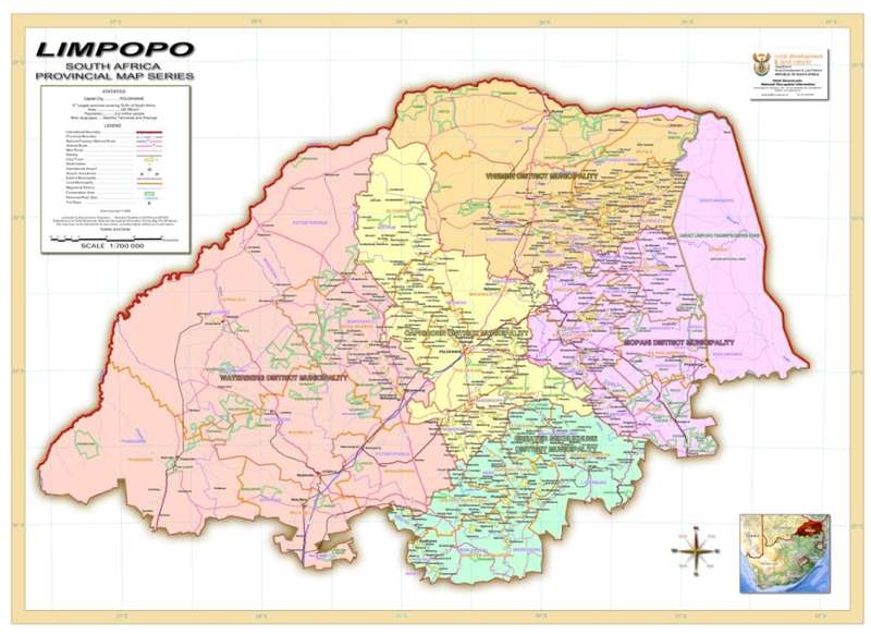 Full Set Of South Africa Provincial Maps via Digital Download