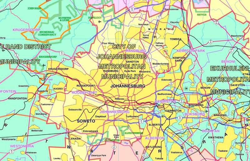 Full Set Of South Africa Provincial Maps via Digital Download