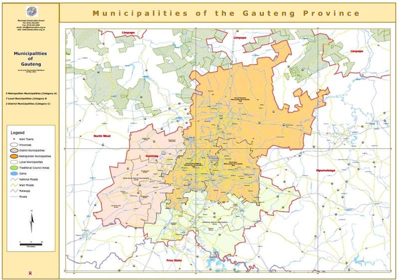South Africa Municipal Boundaries Provincial Maps on 16GB USB Drive Digital Format