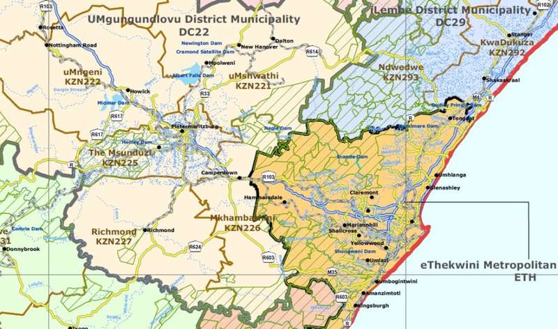 South Africa Municipal Boundaries Provincial Maps Digital Download