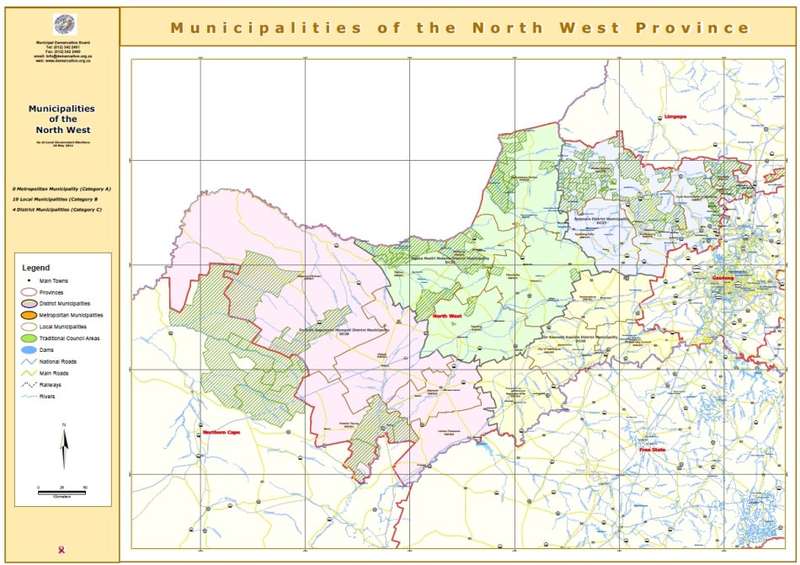 South Africa Municipal Boundaries Provincial Maps on 16GB USB Drive Digital Format