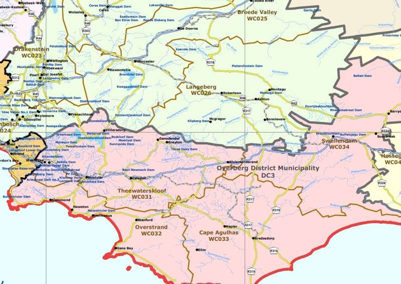 South Africa Municipal Boundaries Provincial Maps on 16GB USB Drive Digital Format