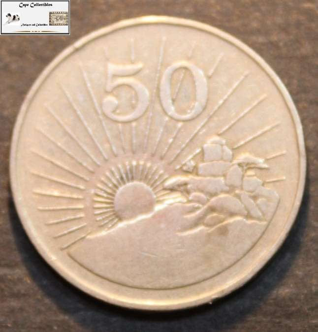Zimbabwe 1980 50 Cent Coin Circulated