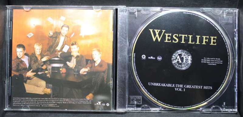Westlife Unbreakable: The Greatest Hits Volume 1 CD.