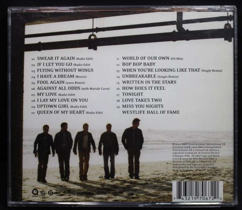 Westlife Unbreakable: The Greatest Hits Volume 1 CD.