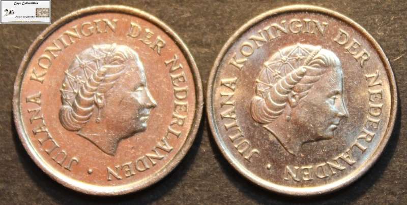 Netherlands 1980 25 Cent Coin (Two) EF40.