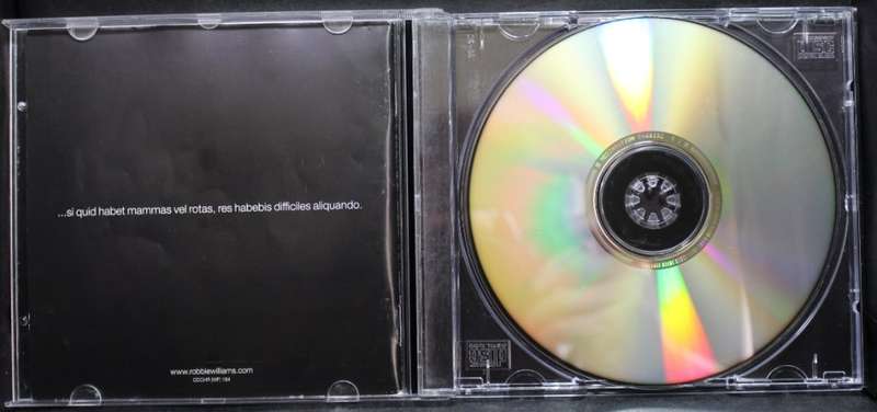 Robbie Williams Greatest Hits CD.
