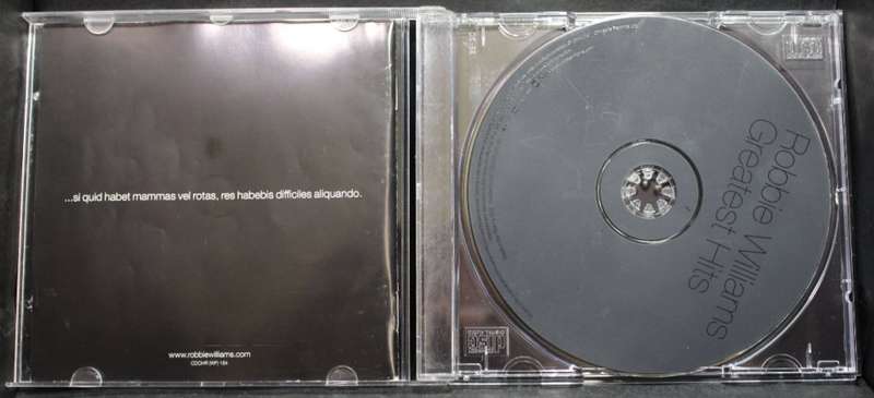 Robbie Williams Greatest Hits CD.