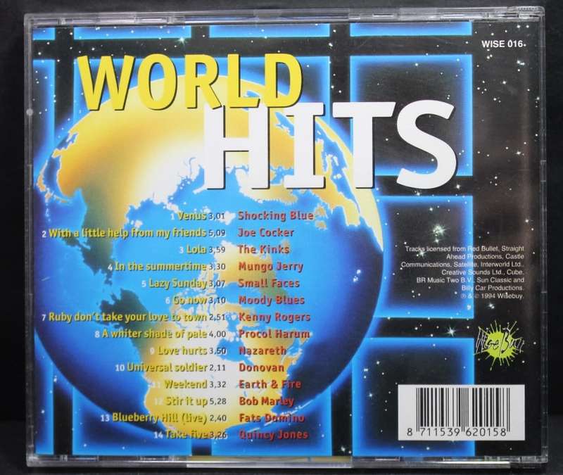 World Hits Various Artists CD.
