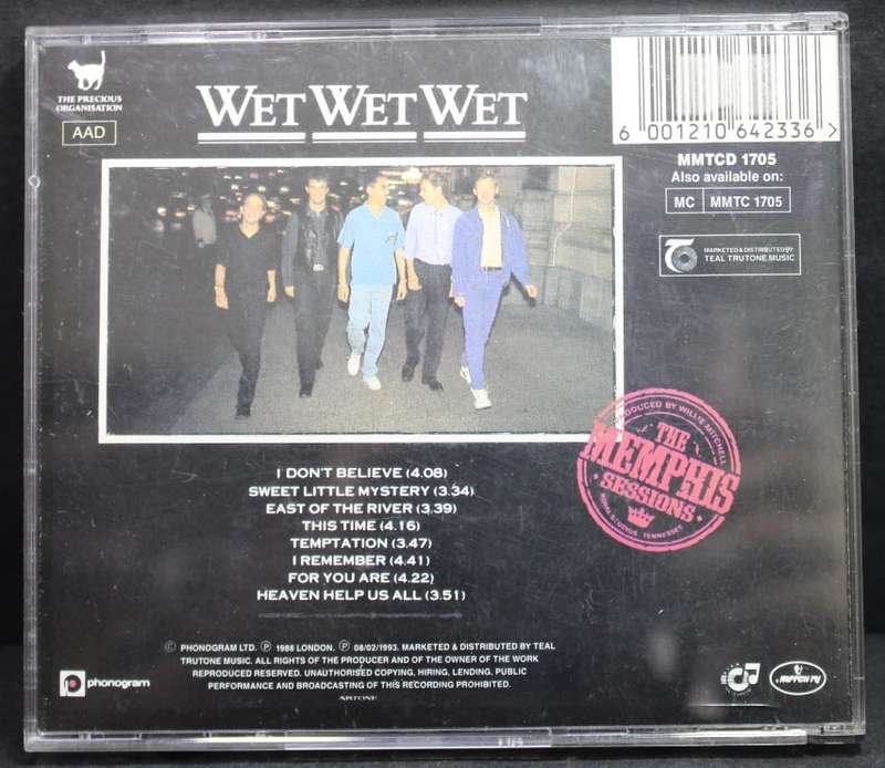 Wet Wet Wet The Memphis Sessions CD