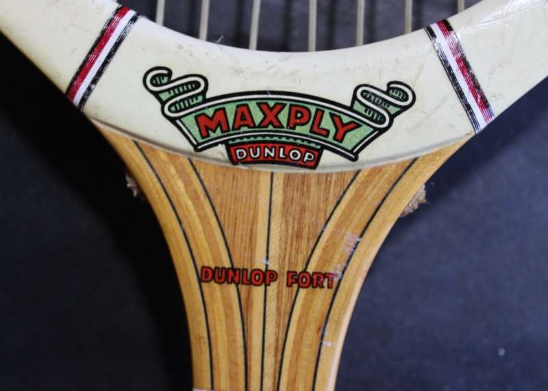 Vintage Dunlop Maxply Fort Wood Frame Tennis Racquet