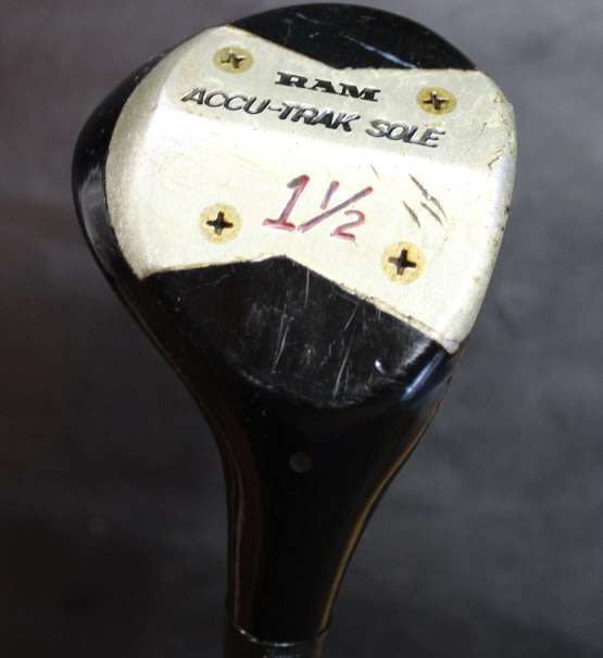 Vintage Ram Accutrak Sole Wooden Head Driver