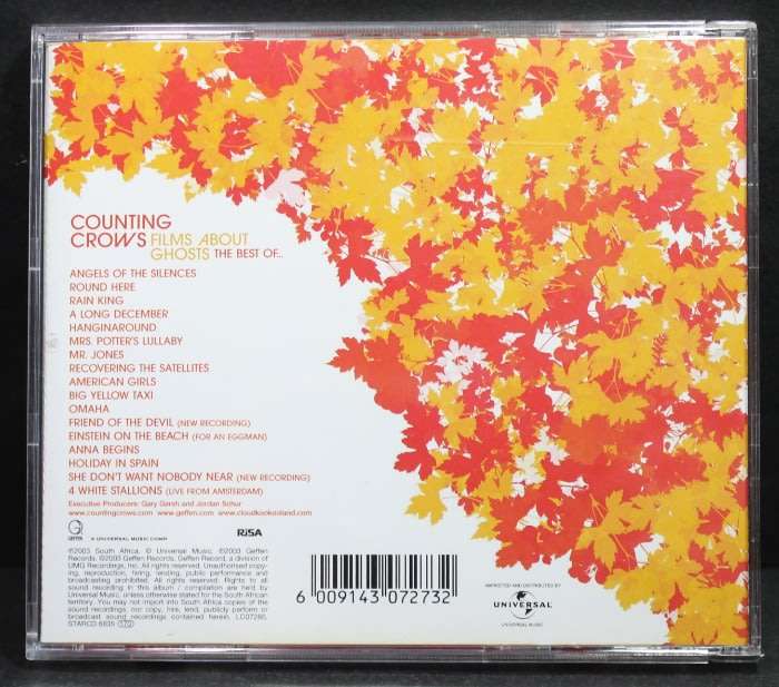 Counting Crows Films about Ghosts The Best Of CD.