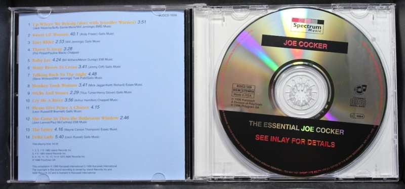 Joe Cocker The Essential CD