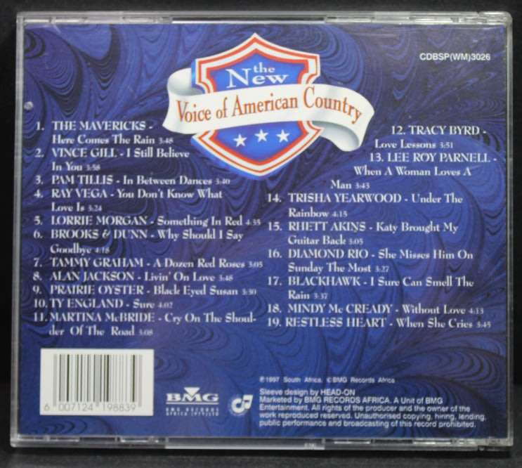 The New Voice Of American Country CD.