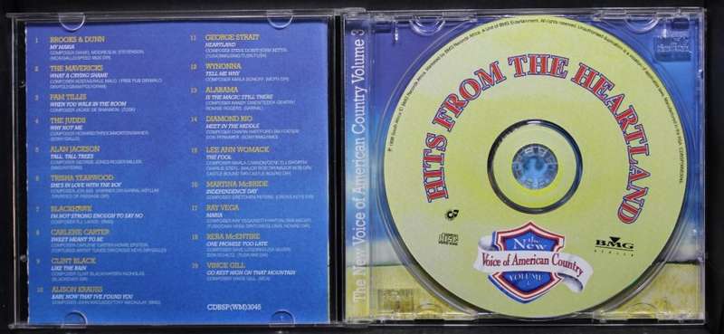 The New Voice Of American Country Hits From The Heartland CD