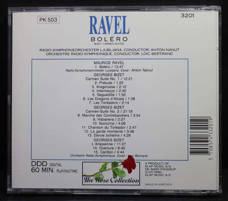 Ravel Bolero & Bizet Carmen Suites CD.
