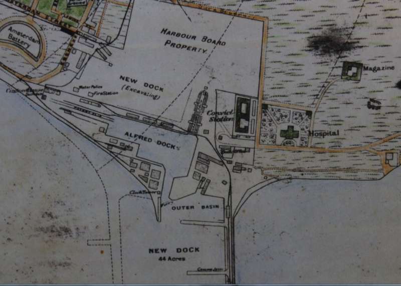 Map Of Cape Town 1884 Poster Print